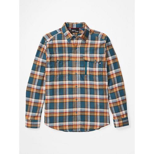 Marmot Tromso Shirts For Mens Blue Grey BLS895671